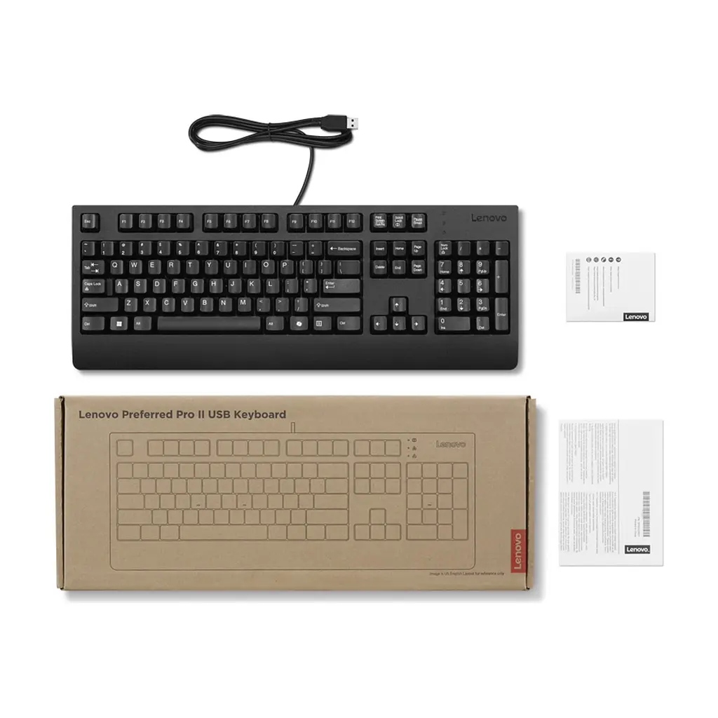 Клавіатура Lenovo Preferred Pro II USB UA Black (4Y41R64624) - фото 3