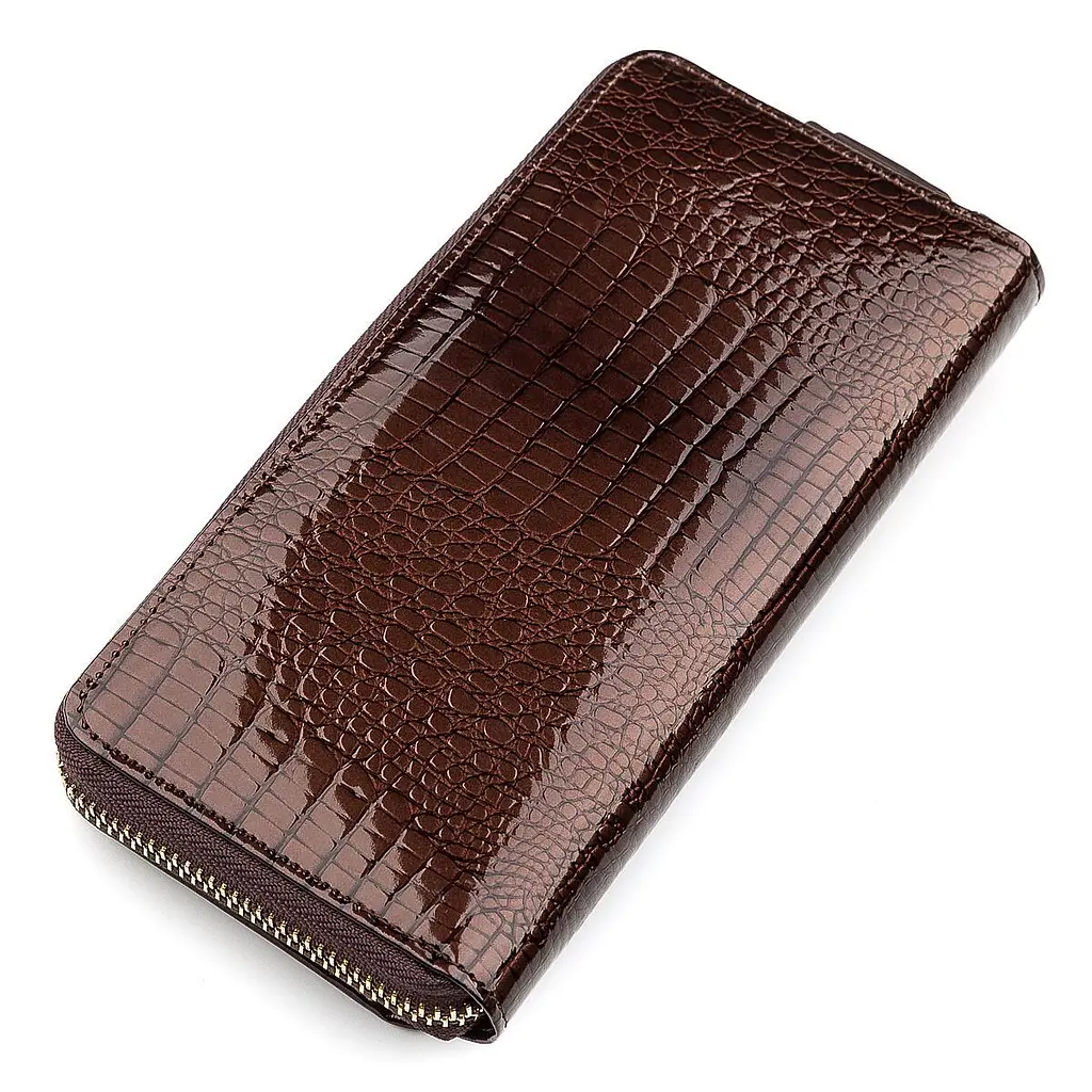 Гаманець жіночий ST Leather 18438 (S7001A) багатофункціональний коричневий - фото 6