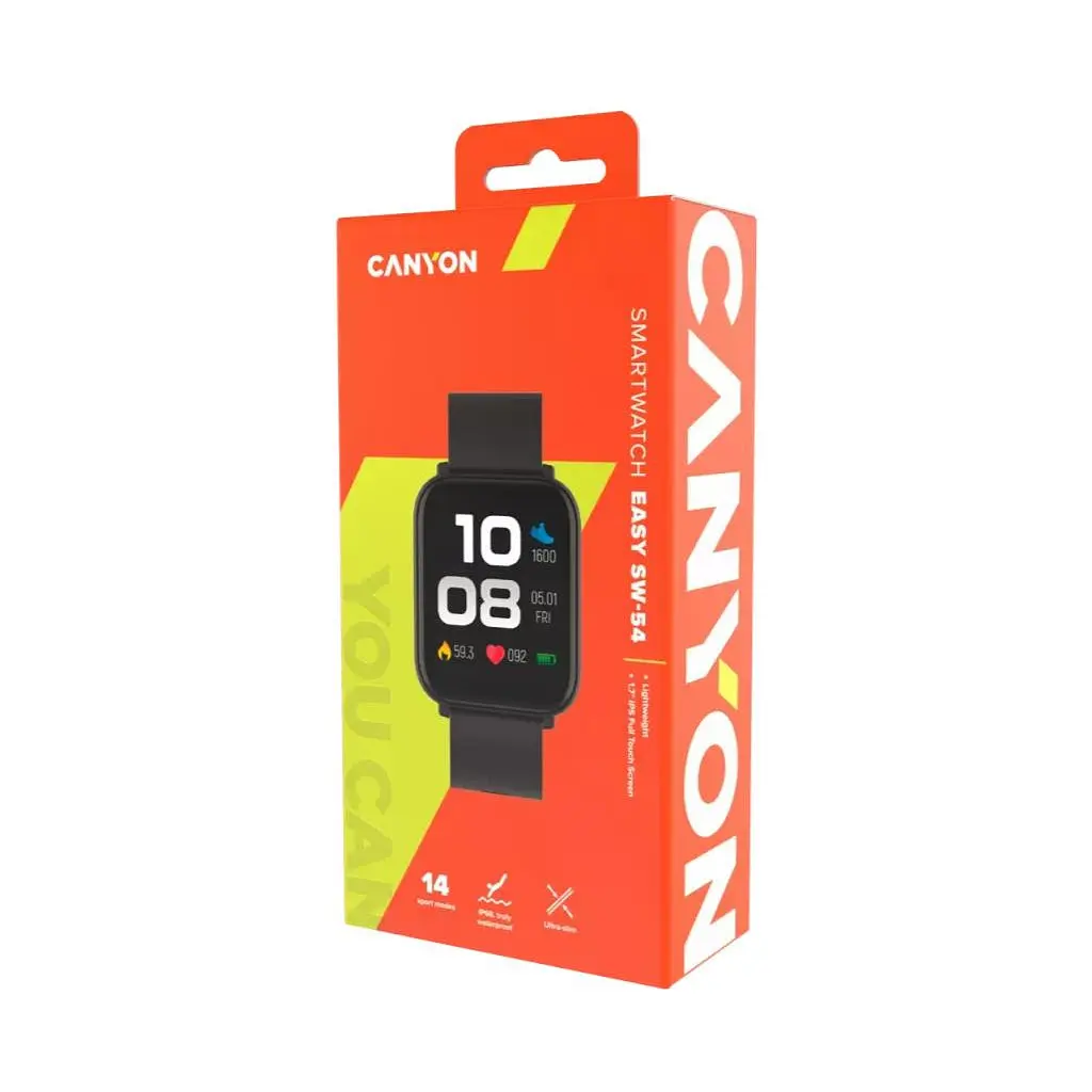 Смарт-годинник Canyon Easy SW-54 Black (CNS-SW54BB) - фото 4