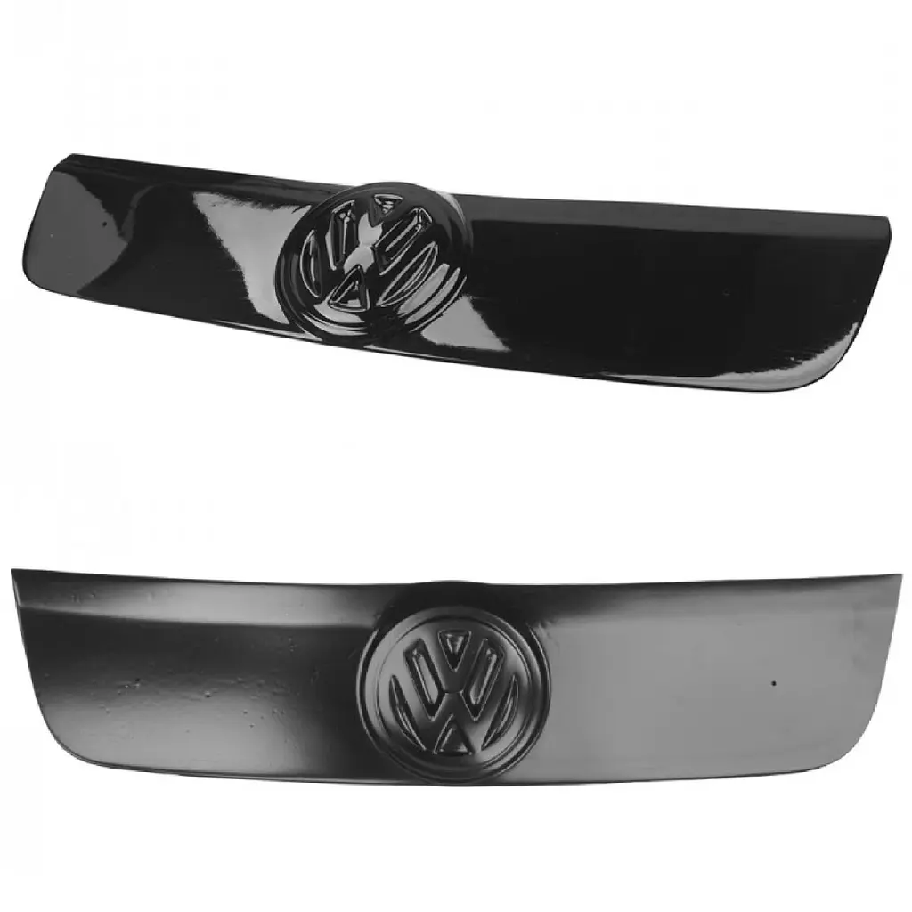 Зимова накладка на радіаторні грати Volkswagen Touran 2006-2010 Глянець з логотипом (Voron Glass) WW10906 - фото 2