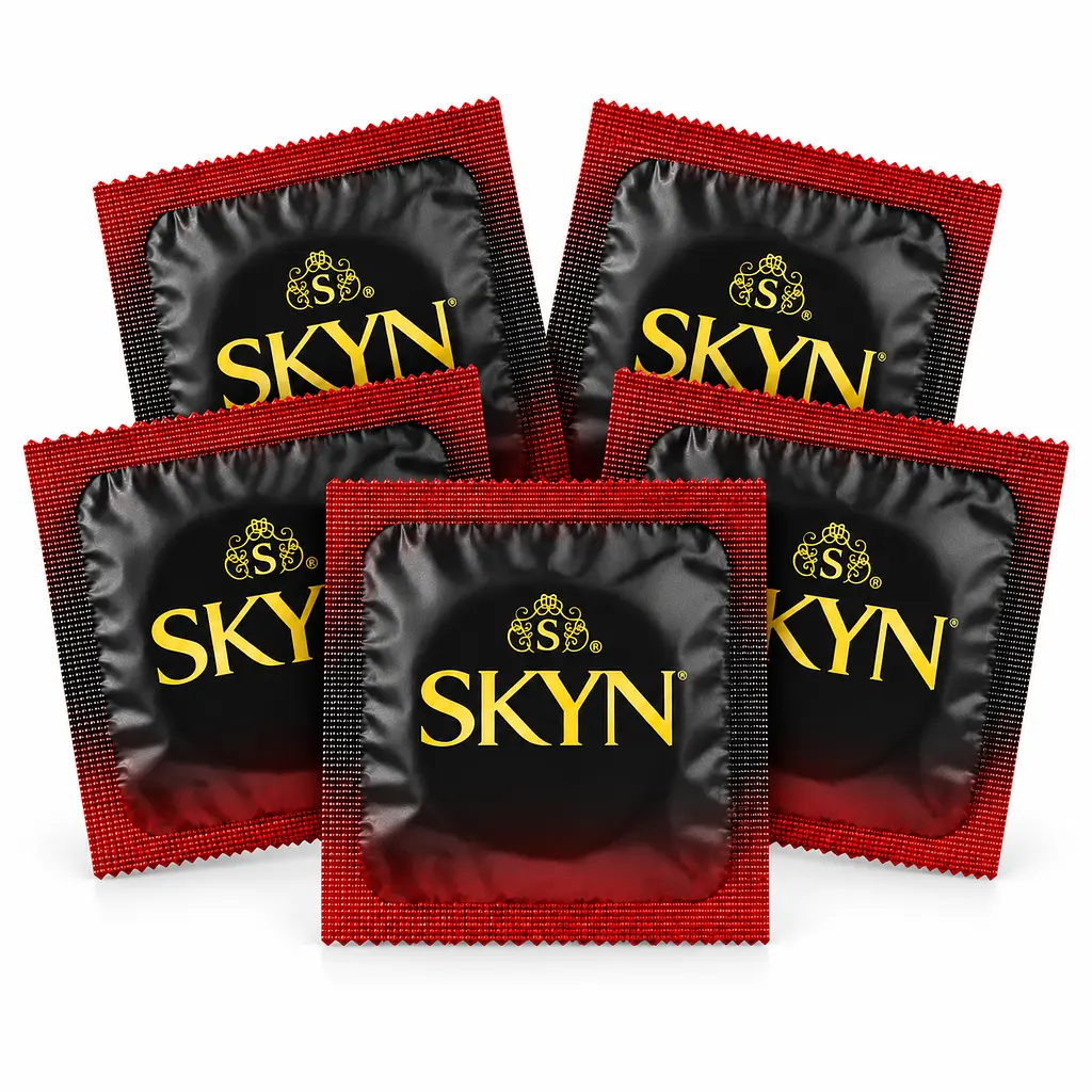 Презервативи SKYN Intense Feel 5 шт — безлатексні з точковою текстурою, максимум відчуттів поштучно