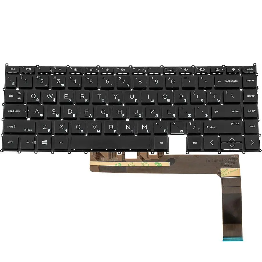 Клавіатура для ноутбука HP (EliteBook X360: 1040 G8) rus чорний без фрейму