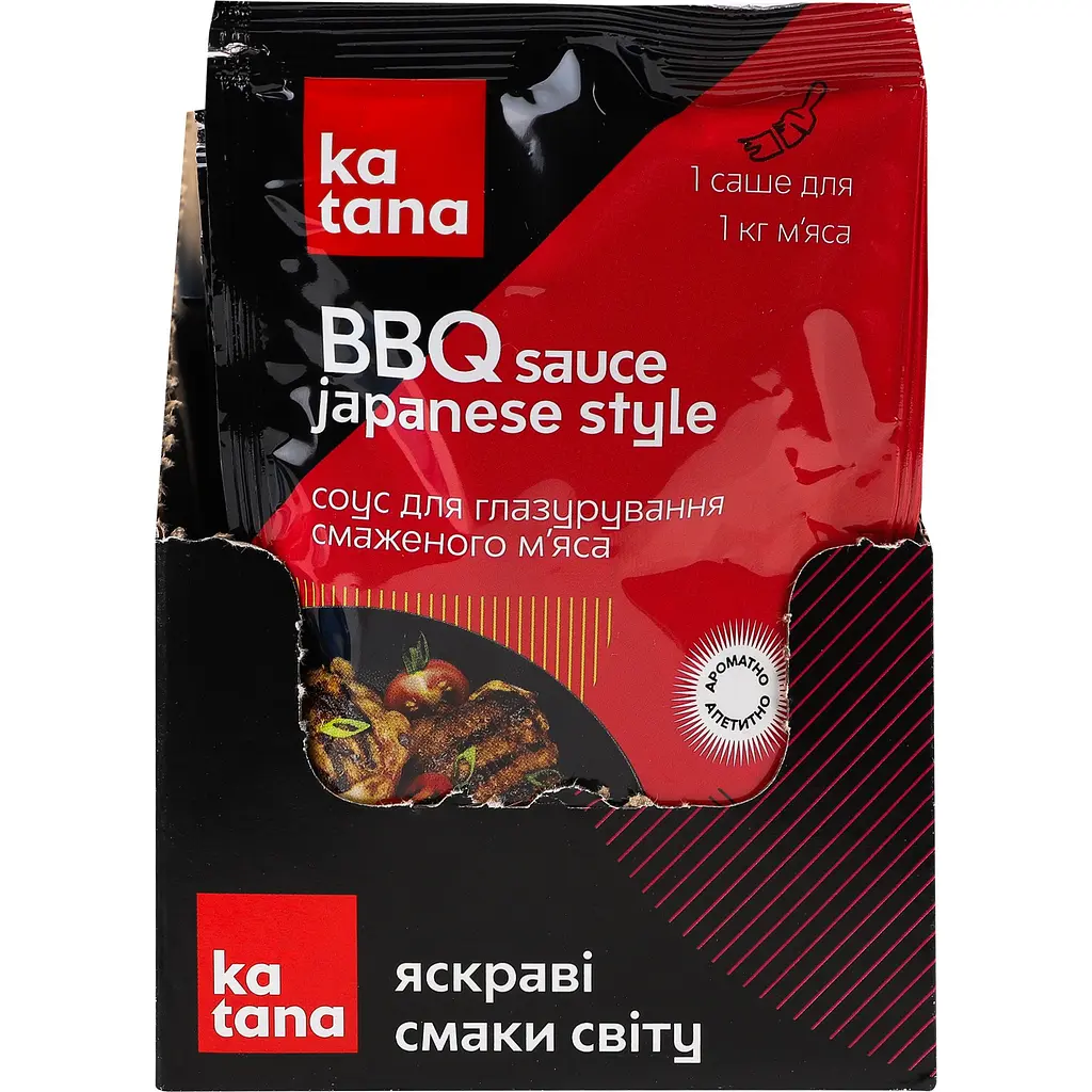 Соус Katana BBQ Japanese Style для глазурування смаженого м'яса 120 г - фото 3