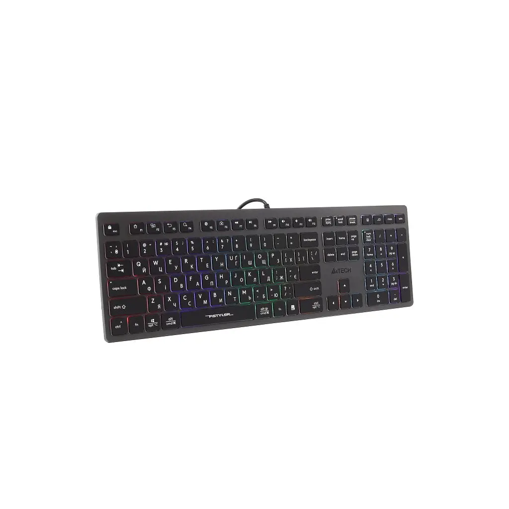 Клавіатура A4Tech FX60H USB Grey Neon backlit - фото 3