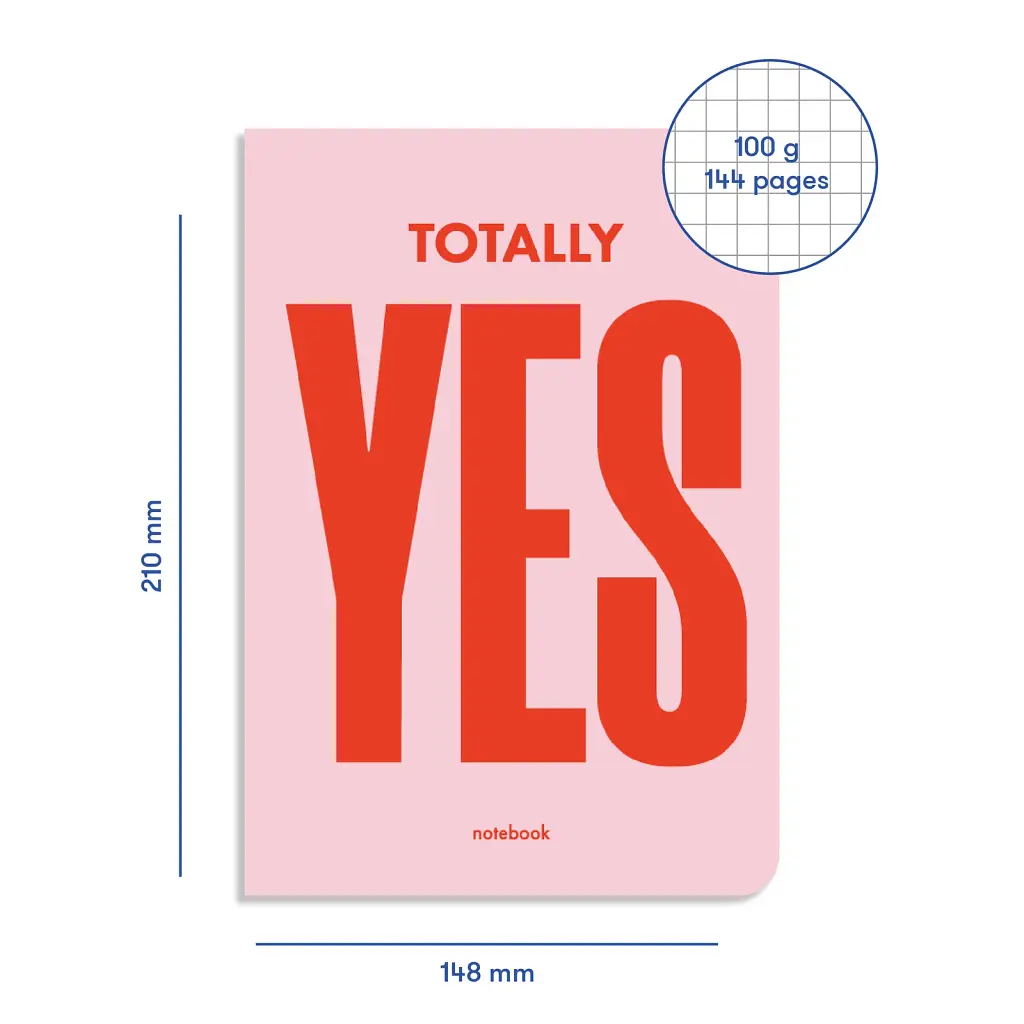 Блокнот у клiтинку Totally YES рожевий - фото 2