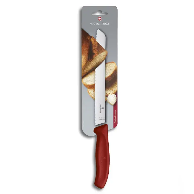 Кухонний ніж Victorinox SwissClassic Bread 21 см Serrated Red (6.8631.21B) - фото 3