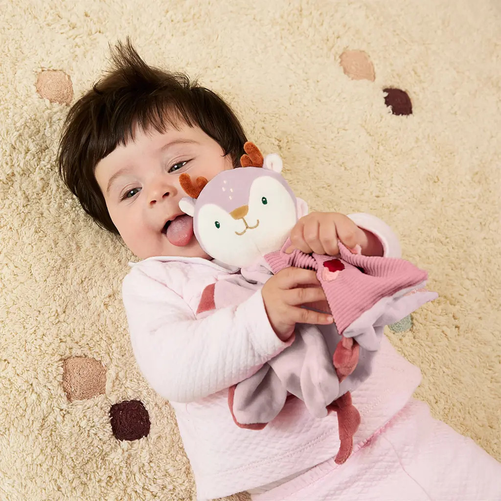 Подарунковий набір в коробці (текстильний комфортер та брязкальце) Miniland Baby Deer Gift (97370) - фото 5