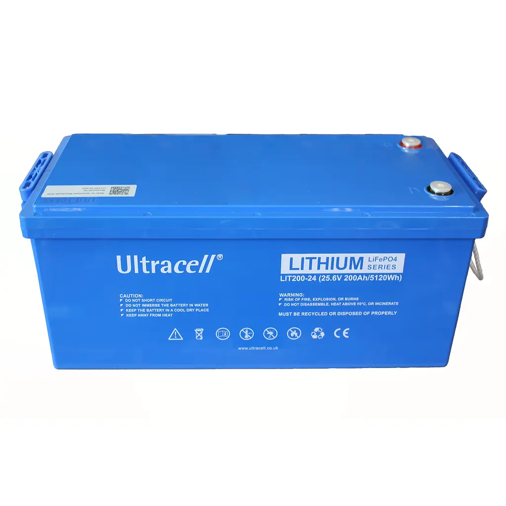 Батарея аккумуляторная Ultracell LiFePO4 24(25.6)V 200Ah/ 2560W(2.56kW) BLUETOOTH - фото 2