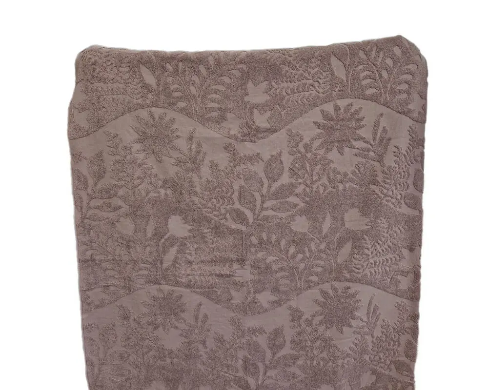 Простирадло махрове жакардове Parisa Home Premium 200х220 щільність 470 г/м2 лілове - фото 8