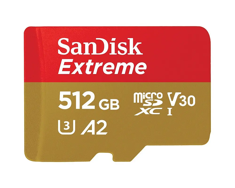Карта пам'яті microSDXC (UHS-1 U3) SanDisk Extreme A2 512Gb class 10 V30 (R190MB/s,W130MB/s) (adapter SD) - фото 3