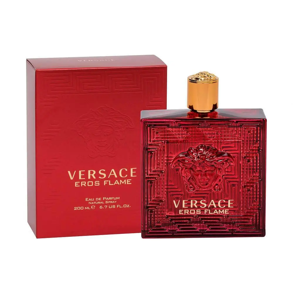 Чоловічі парфуми Versace Eros Flame Eau de Parfum 200 мл — пряно-деревний аромат із цитрусами, перцем, ваніллю та деревними нотами - фото 2