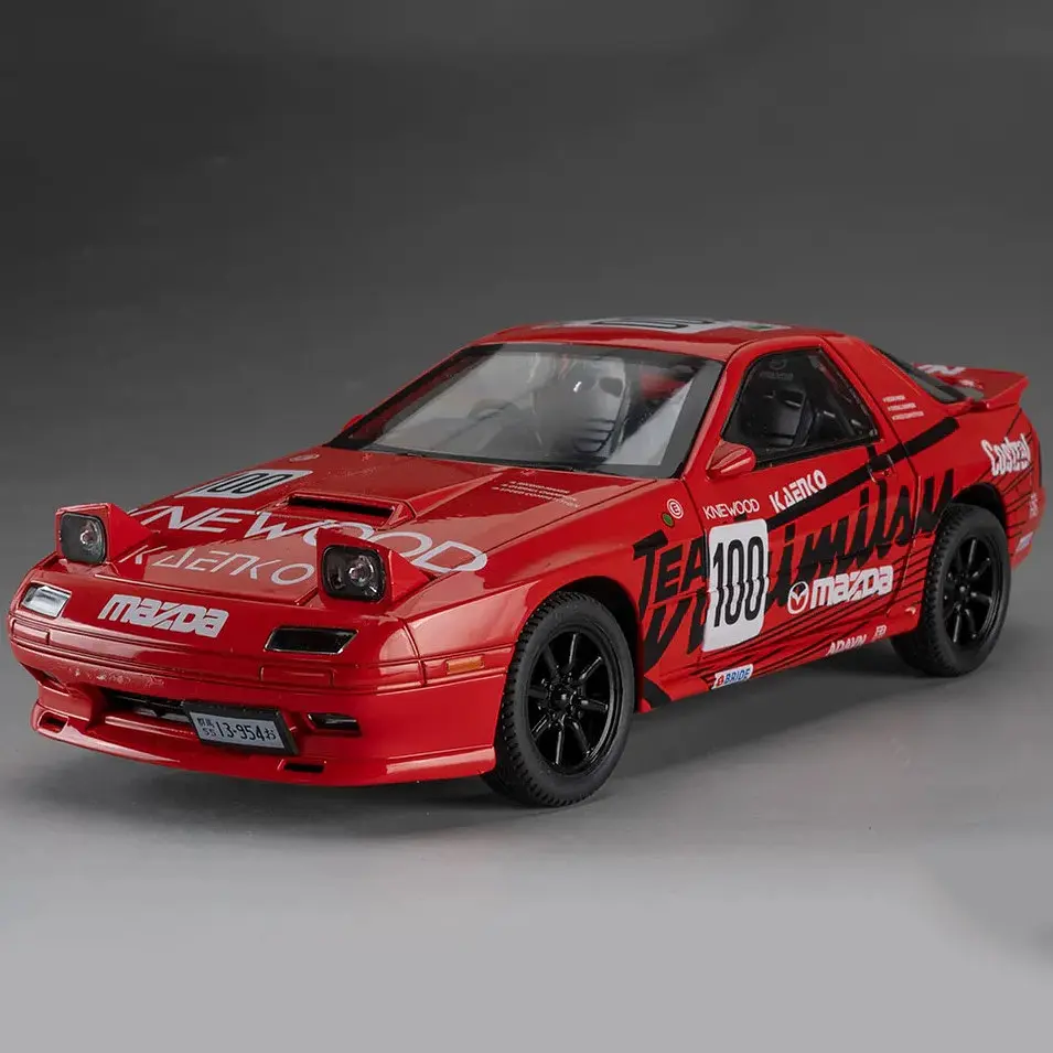 Колекційна металева модель автомобіля АвтоЕксперт Mazda RX-7 з інерцією, світлом та звуком 1:24 - фото 6