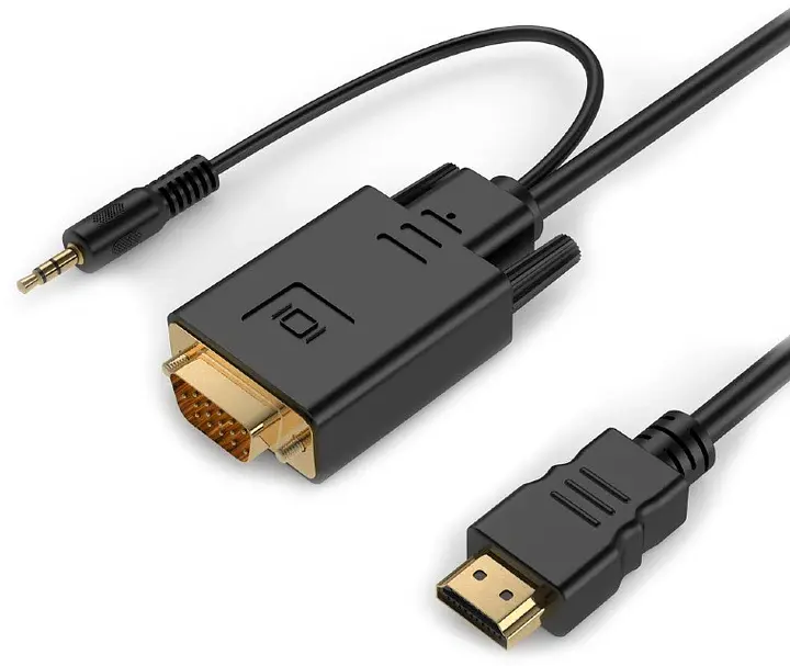 Адаптер HDMI to VGA і стерео-аудіо Cablexpert (A-HDMI-VGA-03-6)