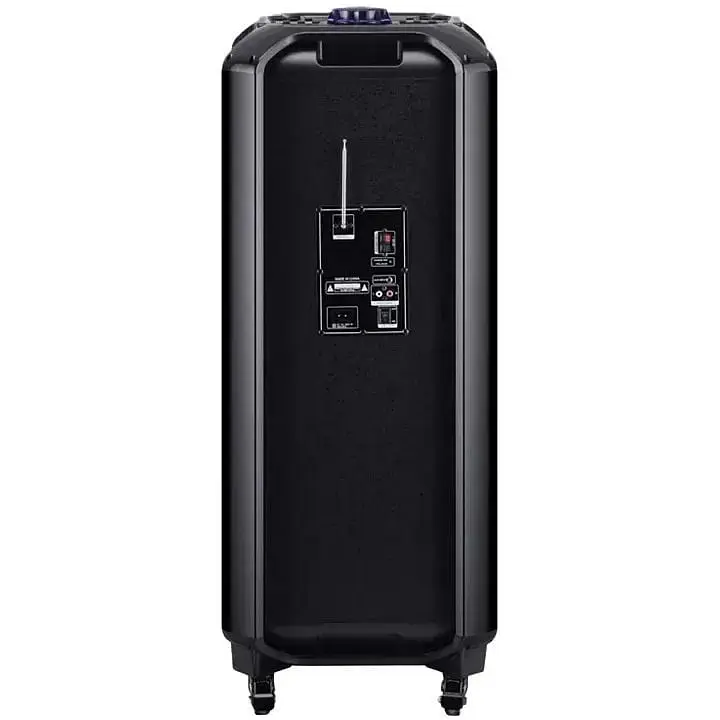 Аккумуляторная акустическая система XPRO HS-TD1010 колонка чемодан 300Вт USB SD FM радио Bluetooth 2 радиомикрофона ДУ (MER-15696) - фото 4