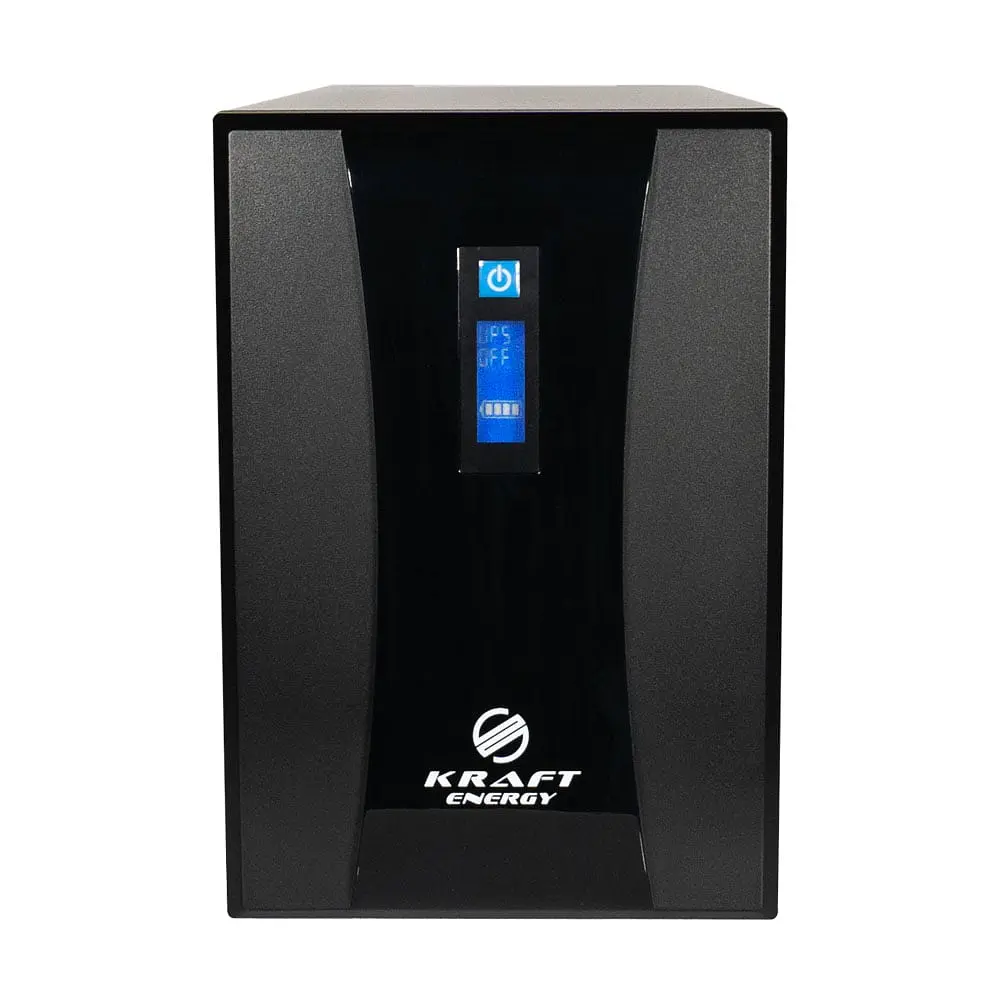 Джерело безперебійного живлення KRF-3000VA/1800W(LCD) UPS Kraft (42-00006) - фото 2