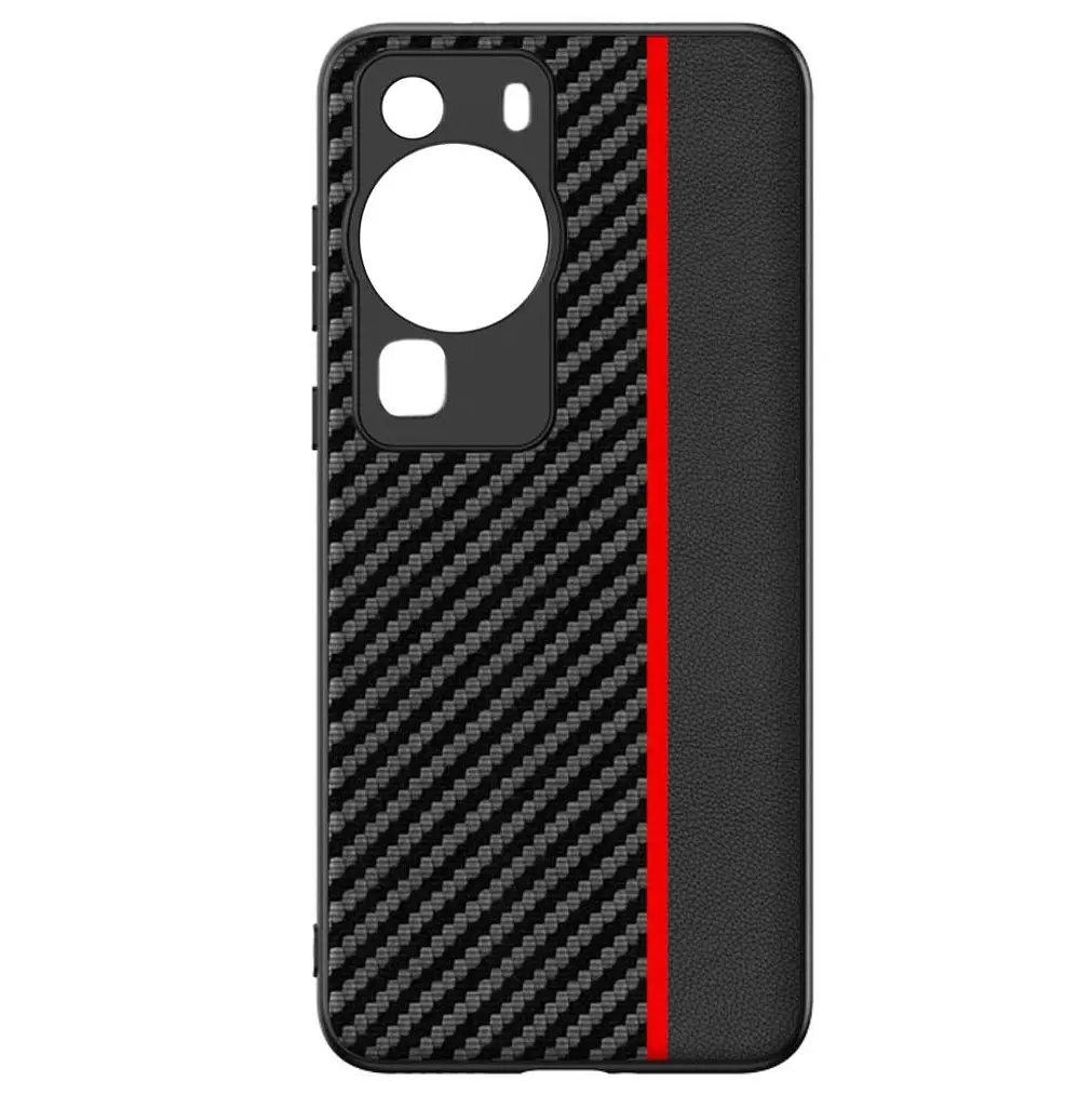 Чохол накладка Primolux CFC для Huawei P60 Pro Black&Red - фото 3