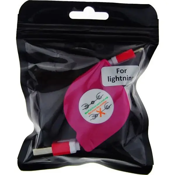 Кабель Toto TKX-67 Flat USB cable Lightning 1m Lilac - фото 2