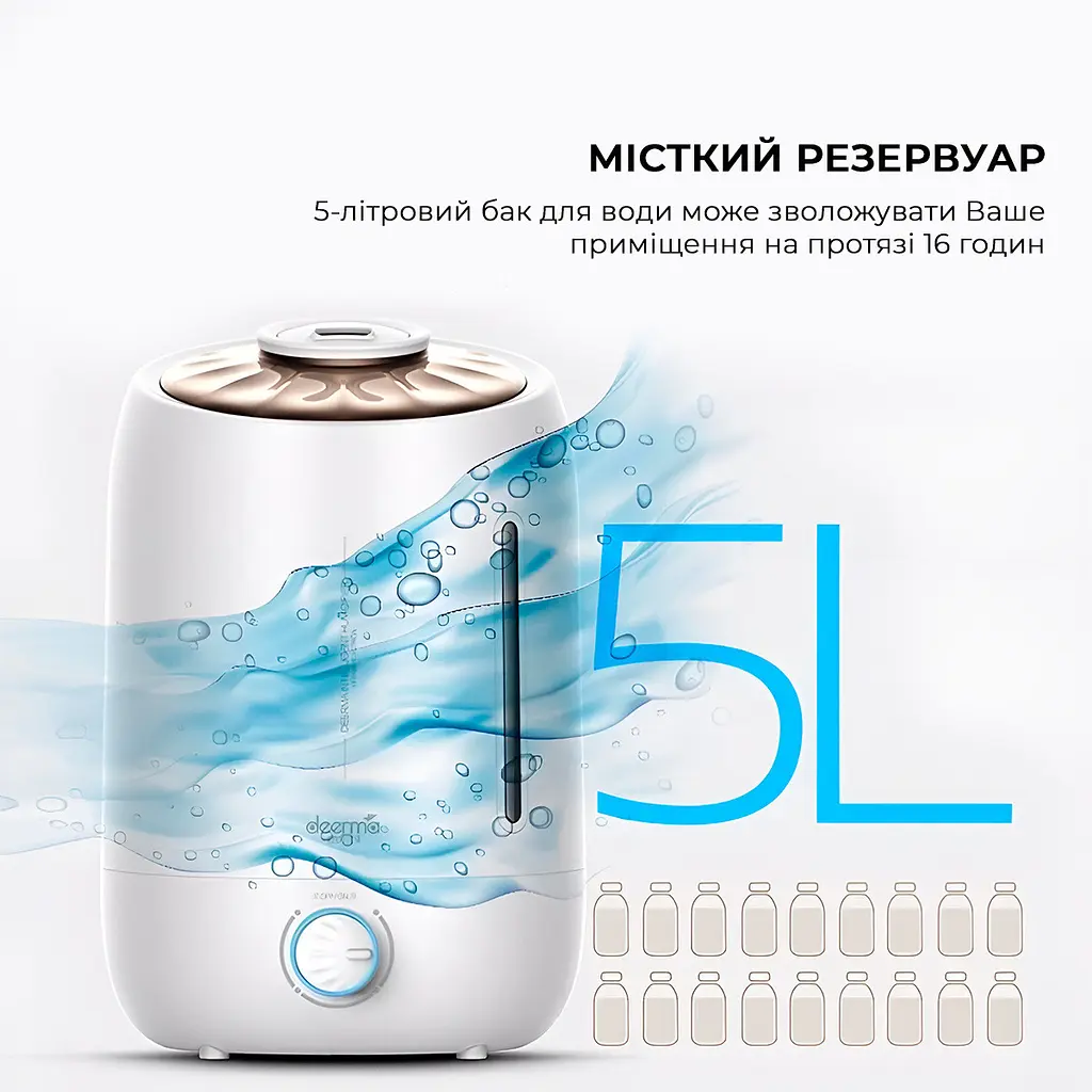 Увлажнитель воздуха Deerma 5L White DEM-F500 - фото 4