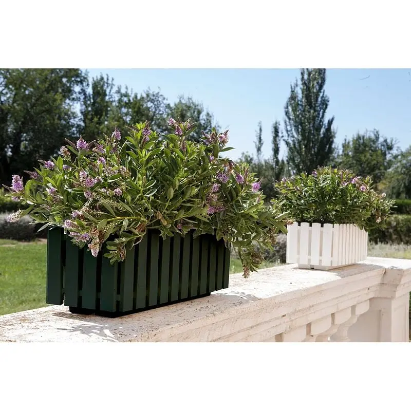 Кашпо Plastkon Fency 50 см антрацит - фото 2