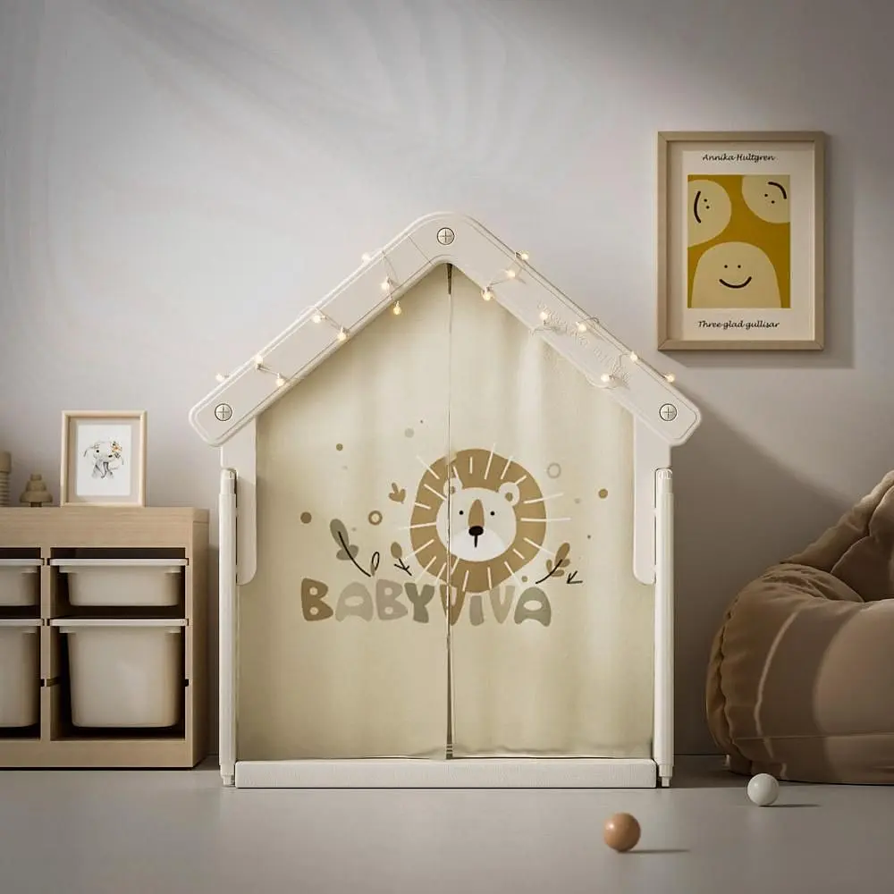 Манеж-будиночок для дітей Mealux Lulu House (KD-C029 White) - фото 4