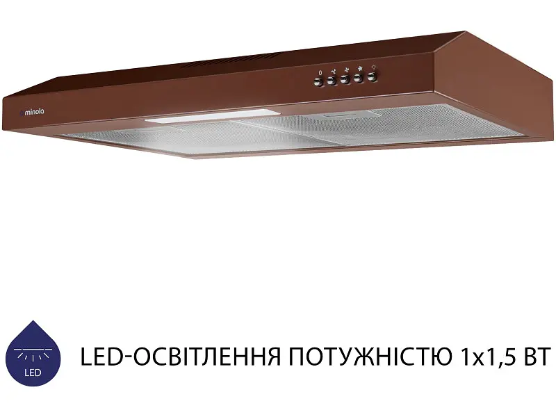 Витяжка Minola HPL 612 BR - фото 4