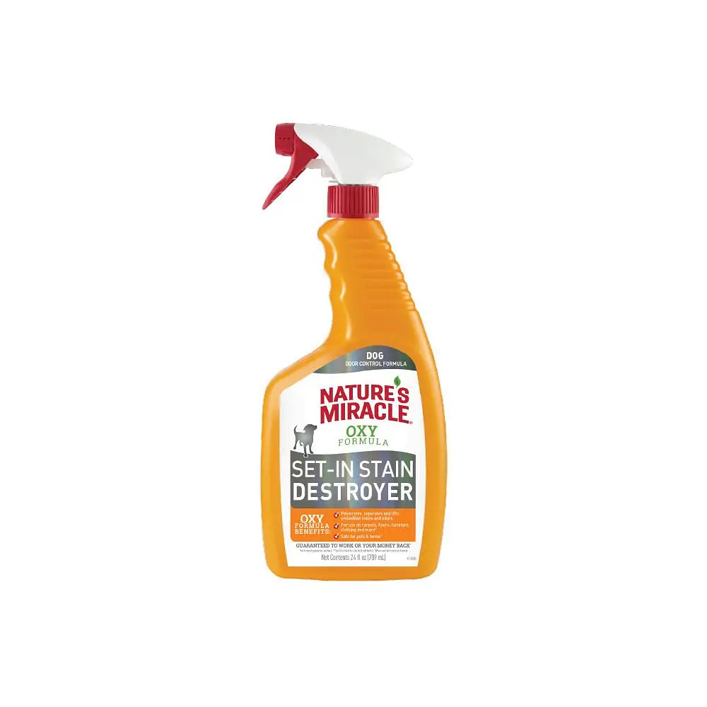 Спрей-знищувач Nature's Miracle Set-In Stain Destroyer. Oxy Formula для видалення плям і запахів від собак з формулою активного кисню 709 мл - фото 2
