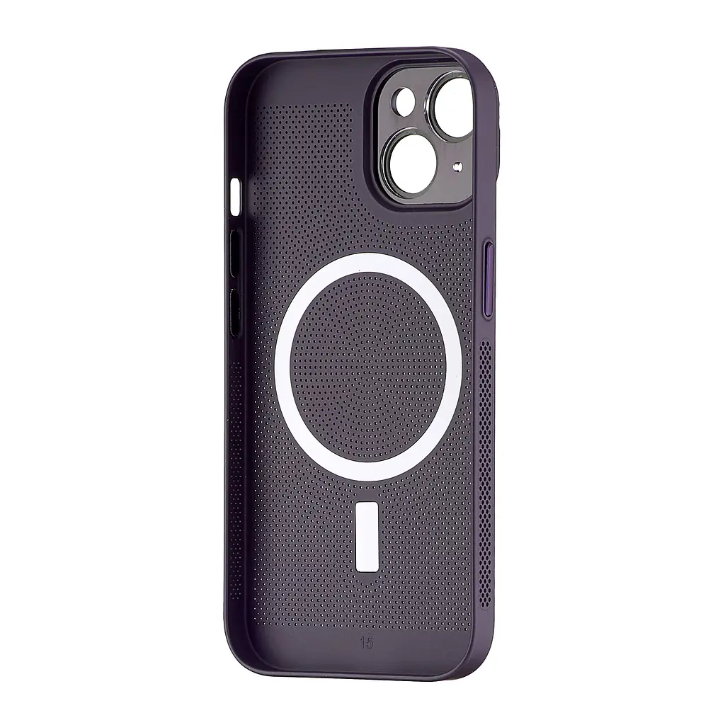 Чохол Perfomed with MagSafe Protected Camera iPhone 15 Purple - фото 3