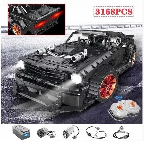 Конструктор Lepin Technic 23009 Ford Mustang Hoonicorn V2 с мотором - 3168 дет. - фото 8