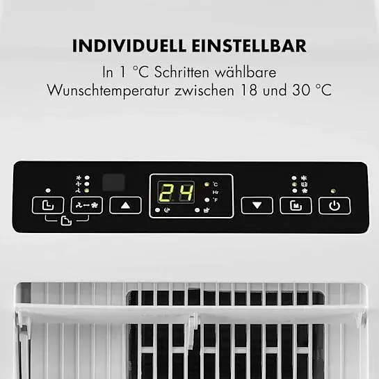 Кондиціонер мобільний Klarstein Metrobreeze Rome 10 000 BTU (10029856) - фото 3