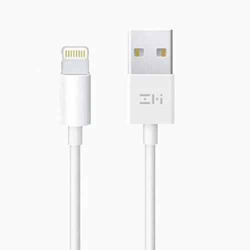 Кабель ZMI Cable USB to Lighting 2.4A 1.5m AL851 White - фото 4