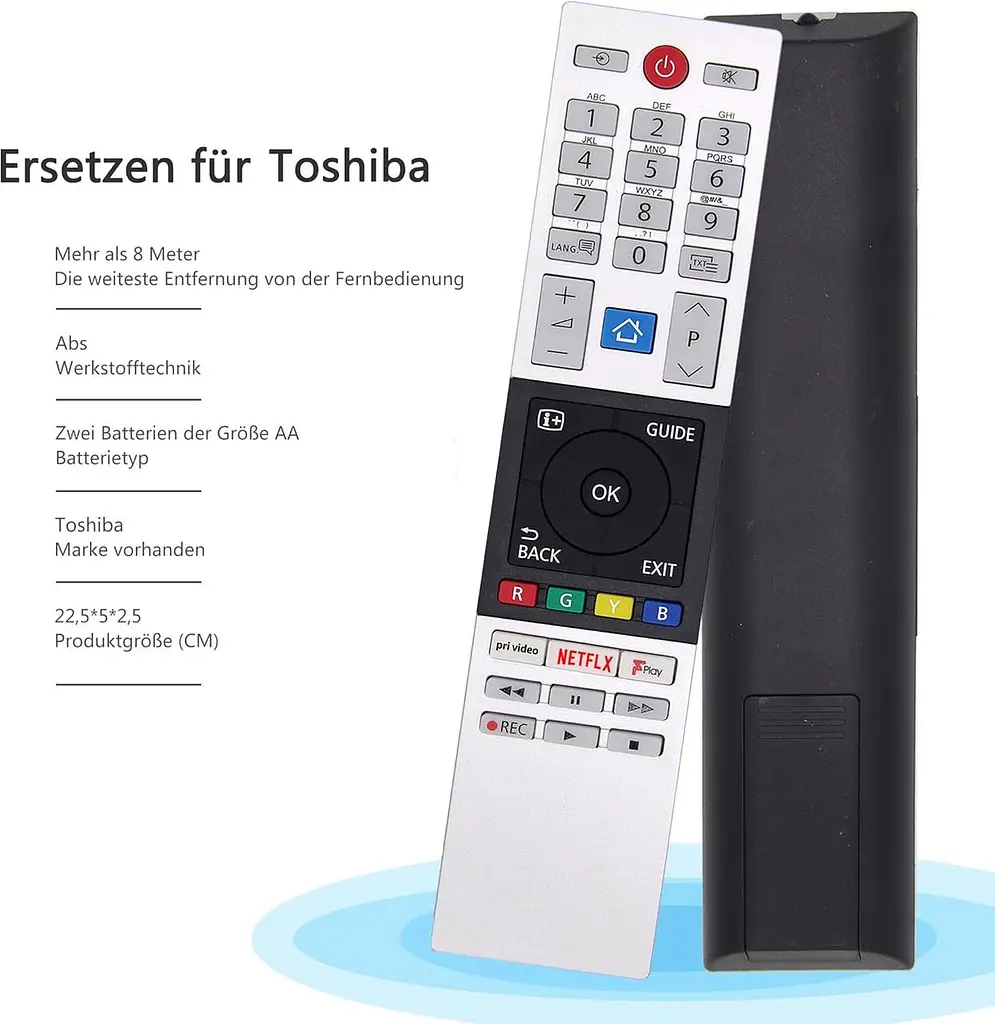 Пульт FOXRMT CT-8543 для телевізорів Toshiba Smart TV, заміна оригінального - фото 3