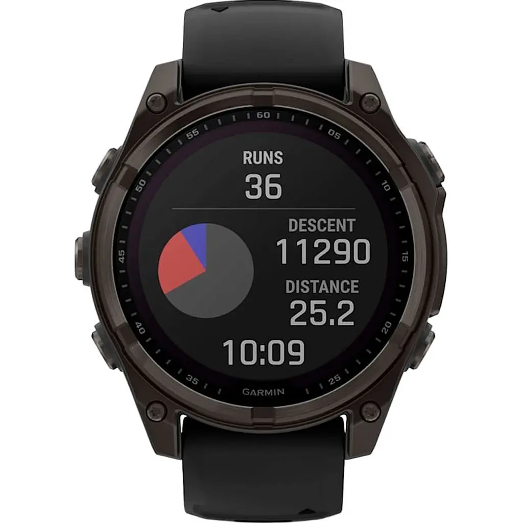 Смарт-годинник Garmin Fenix 8 Solar Sapphire 47mm Carbon Gray DLC Titanium with Black/Pebble Gray Silicone Band (010-02906-11) [115067] - фото 11