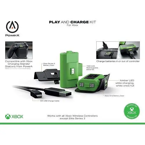 Комплект PowerA Play & Charge Kit 2 Battery (Xbox One, Xbox Series) - фото 6