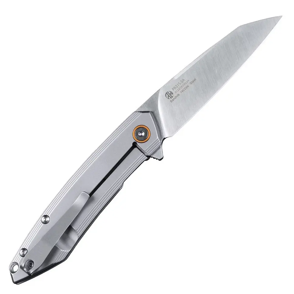 Ніж складаний туристичний Ruike P831S-SA/(8.5 см) 14C28N/3cr14n сірий - фото 2