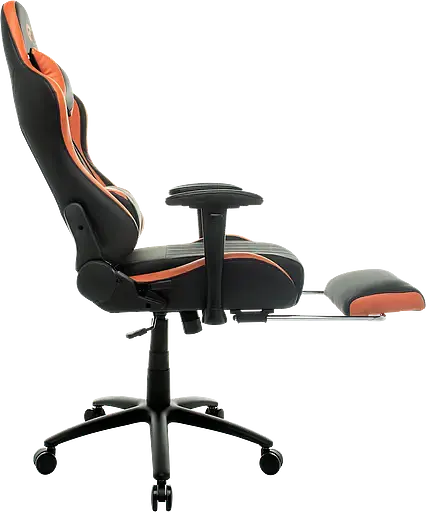 Геймерское кресло GT Racer черное с оранжевым (X-2534-F Black/Orange) - фото 5