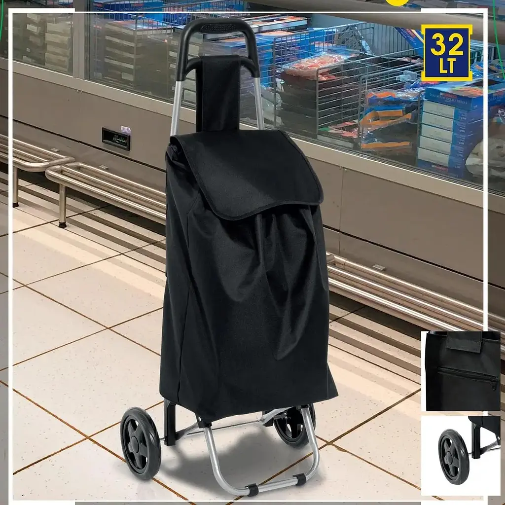 Сумка-тележка Casa Si Amigo до 20 кг черная - фото 5