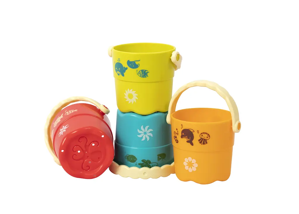 Набір іграшок для ванної Baby Team Відерця 4 шт. (8859) - фото 4