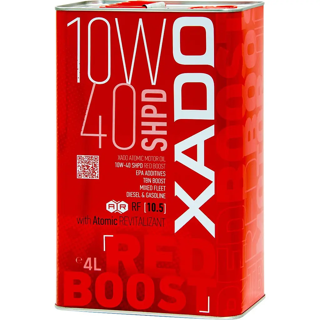 Моторное масло XADO 10W-40 SHPD (SL/CI-4) Red Boost полусинтетическое 4 л - фото 2