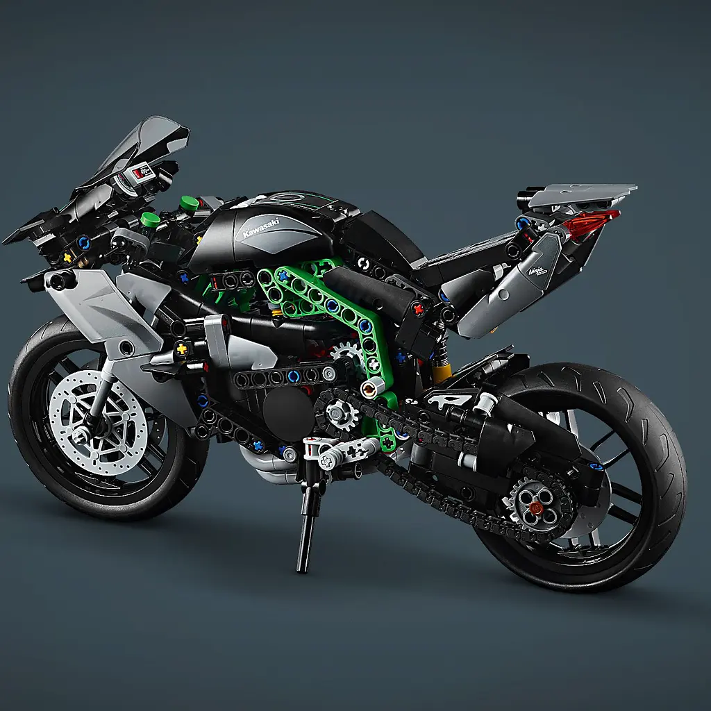 Конструктор LEGO Technic Мотоцикл Kawasaki Ninja H2R 643  деталі (42170) - фото 8