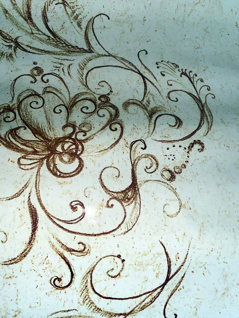 Кухонний фартух Античність Вензель ПВХ 60х200 см самоклеючий Абстракція Бежевий Happy Pocket Z184023 - фото 10