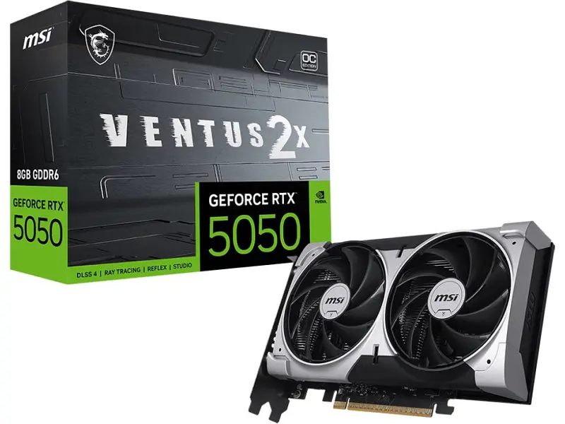 Відеокарта MSI GeForce RTX 5050 8G VENTUS 2X OC (912-V538-002, G5050-8V2C) - фото 5