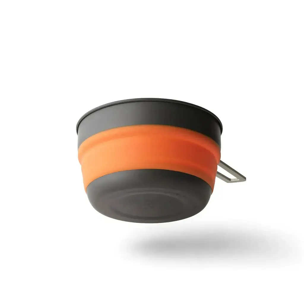 Кастрюля складная Sea to Summit Frontier UL Collapsible Pot 1 L Черно-оранжевый - фото 3