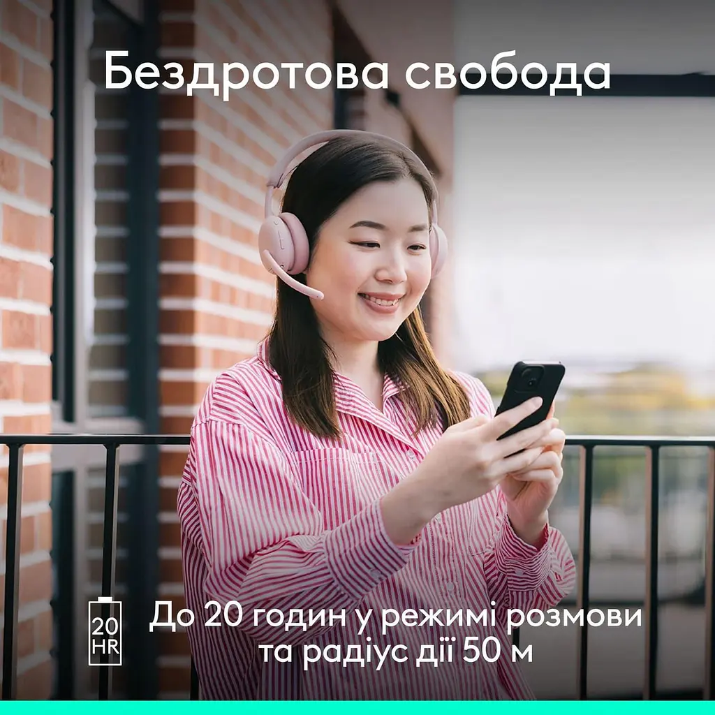 Гарнітура Logitech ZONE Wireless 2 ES Headset Rose (981-001510) - фото 5