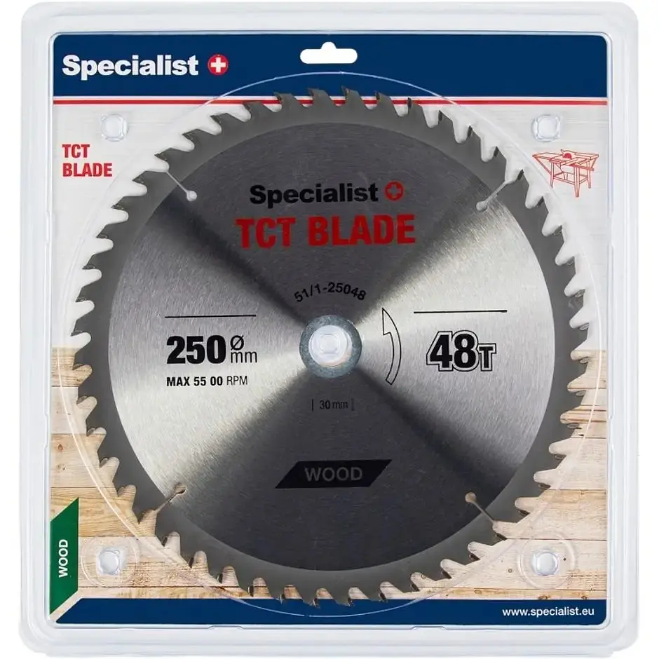Диск відрізний Specialist+ по дереву 255x48Tx30/20 мм (51/1-25048)