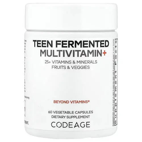 Мультивітаміни для підлітків Teen Fermented Multivitamin+ 60 Capsules Codeage vit0005316