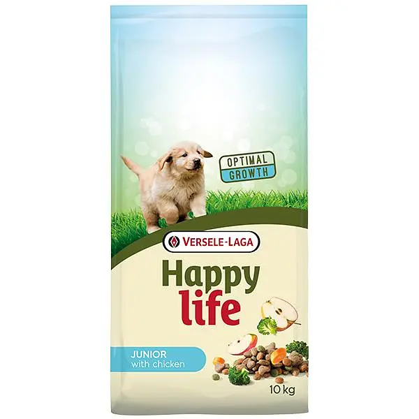 Сухий преміум корм Happy Life Junior with Chicken Хеппі Лайф Джуніор для цуценят всіх порід 10 кг (310403)