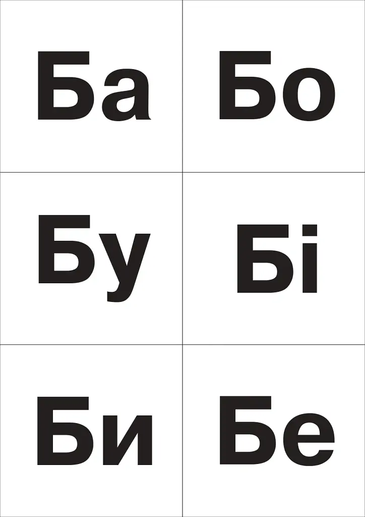 Українська мова. 1 клас. Каса букв і складів. Букви, склади, знаки, фішки для звукових моделей, зображення предметів. Комплект наочності - Наталя Будна - фото 4