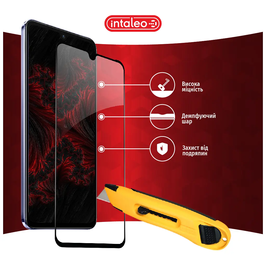 Стекло защитное Intaleo Full Glue Vivo V21 (1283126528484) - фото 5