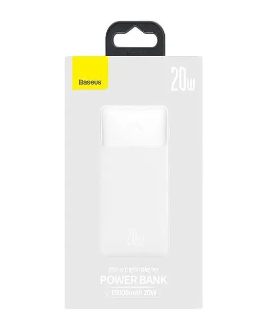 Аккумулятор внешний Baseus Bipow fast charging 10000mAh 20W OE PPBD050502 белый - фото 8
