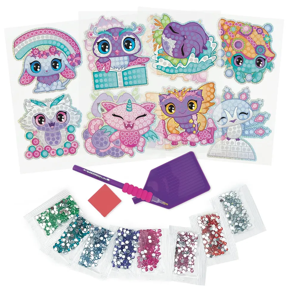 Набір для створення стікерів Космічні вихованці Nebulous Stars 11023 з алмазною мозаїкою - фото 5